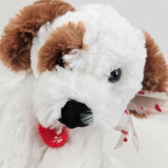 Wishpets Puppy Dog Stuffed Animal Pet Toy Brown White Rolphe 2007 - Picture 2 of 10